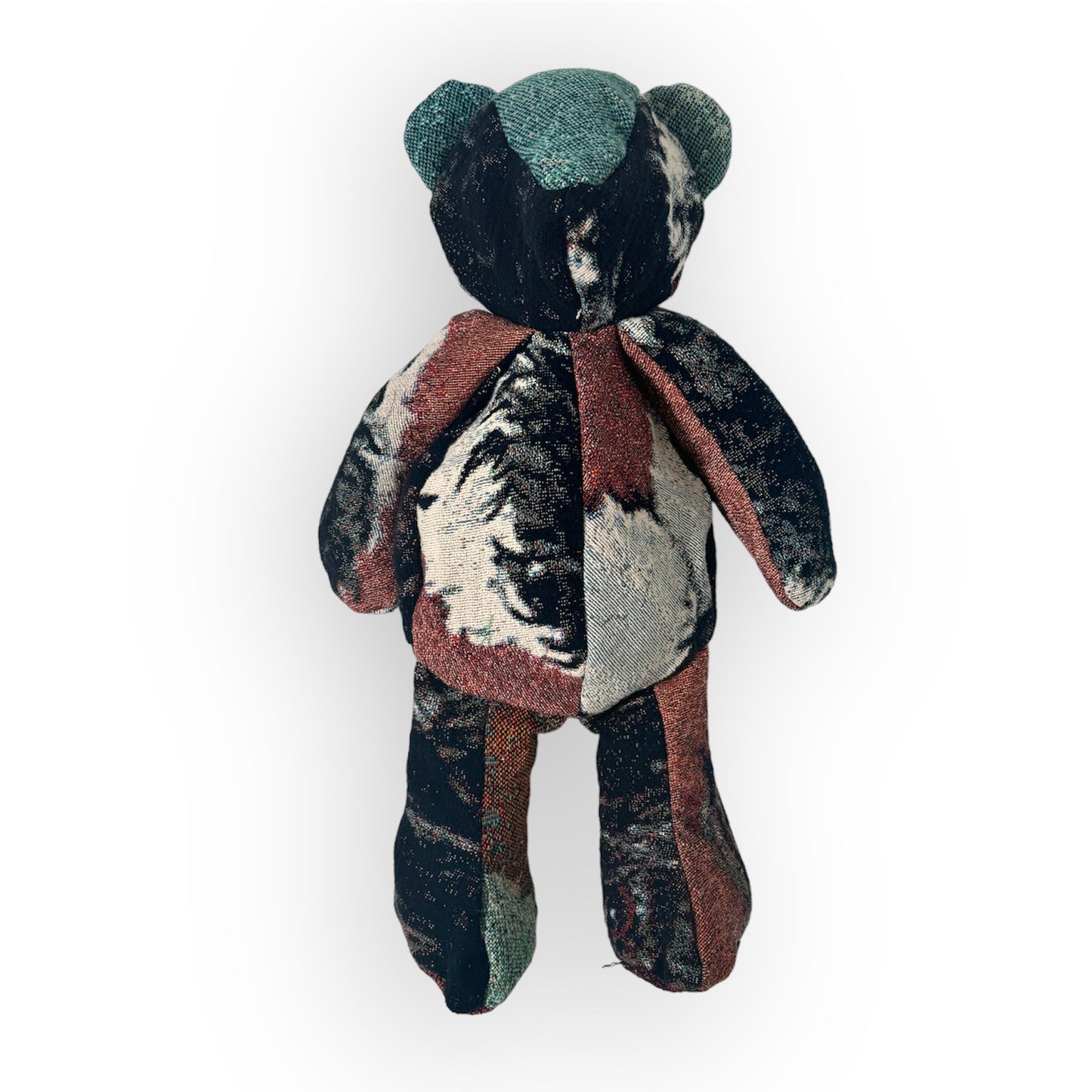 woven tapestry bear bag