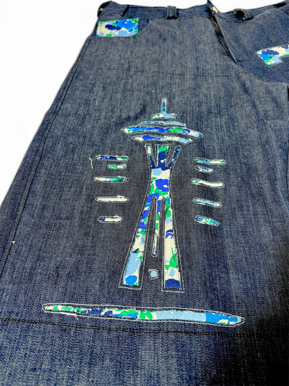 206 denim shorts