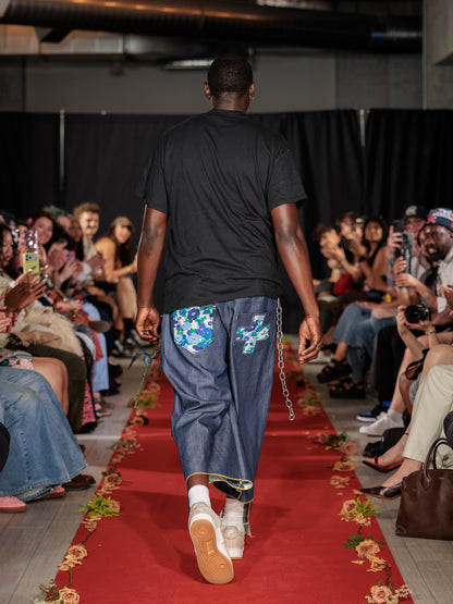 206 denim shorts