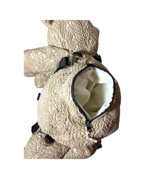 Crochet bear backpack