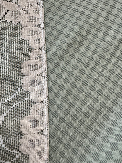 Green Checker/lace jacket