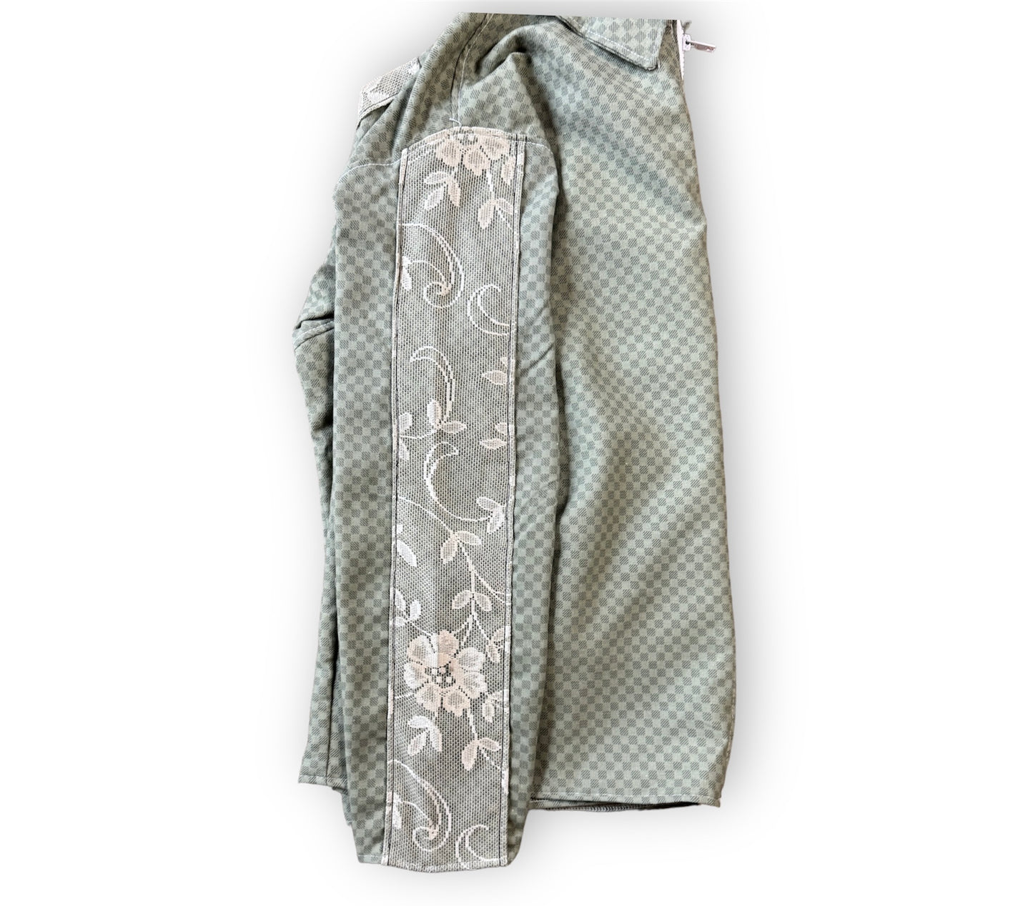 Green Checker/lace jacket