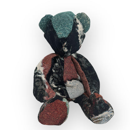 woven tapestry bear bag