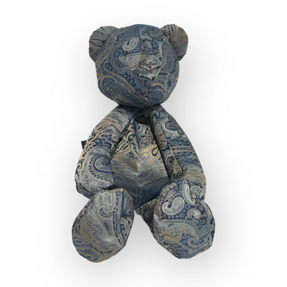 Blue paisley bear bag