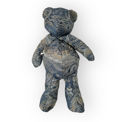 Blue paisley bear bag